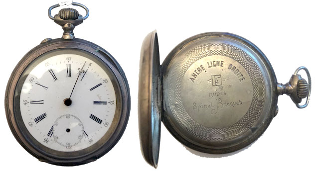 Ancre Ligne Droite pocket watch