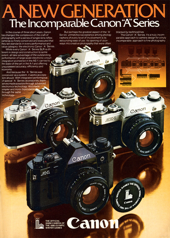 Canon AE-1 ad