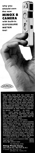 Minox B ad (1960)