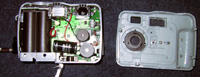 Camera with front case removed