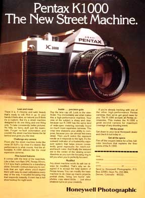 Pentax K1000 ad (1976)