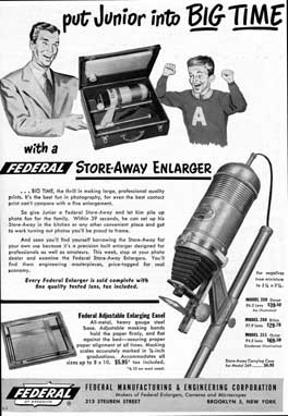 Federal enlargers ad 1944
