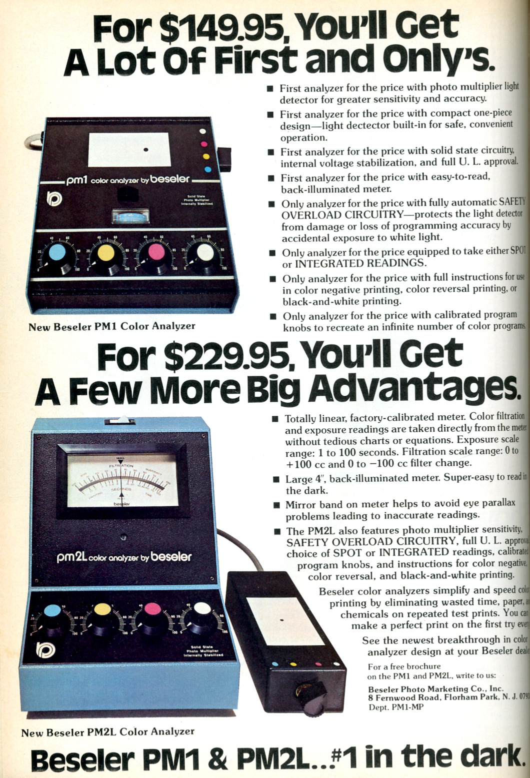 James's Light Meter Collection Beseler PM2L Color Analyzer/Exposure Meter