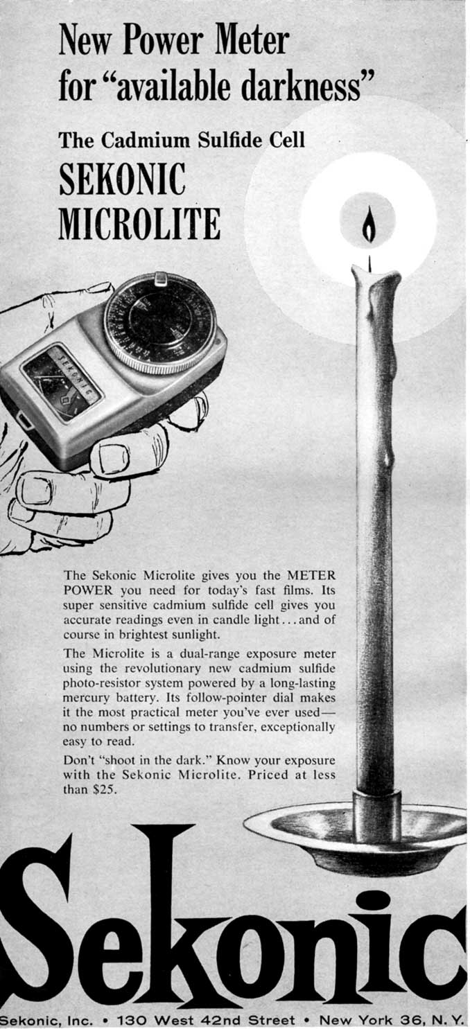 Sekonic Microlite ad (1961)