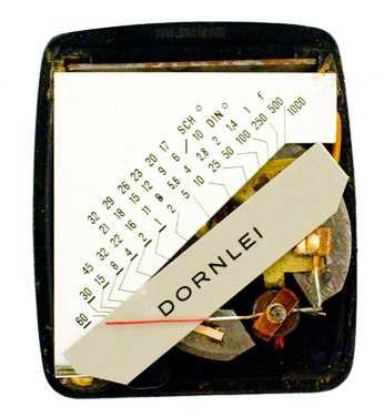 Dorn Dornlei exposure meter (cover off)