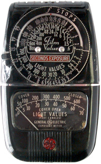 GE model DW-49 exposure meter