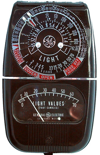 GE model 8DW58Y4 exposure meter