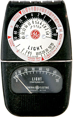 GE model DW-68 exposure meter