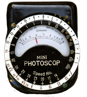Mini Photoscop exposure meter