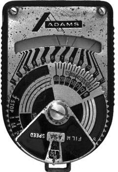 Adams Model 57A Exposure Meter