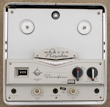 Webcor 2002 tape recorder (face)