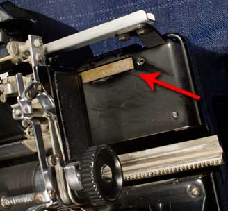 Royal KHM typewriter serial number location